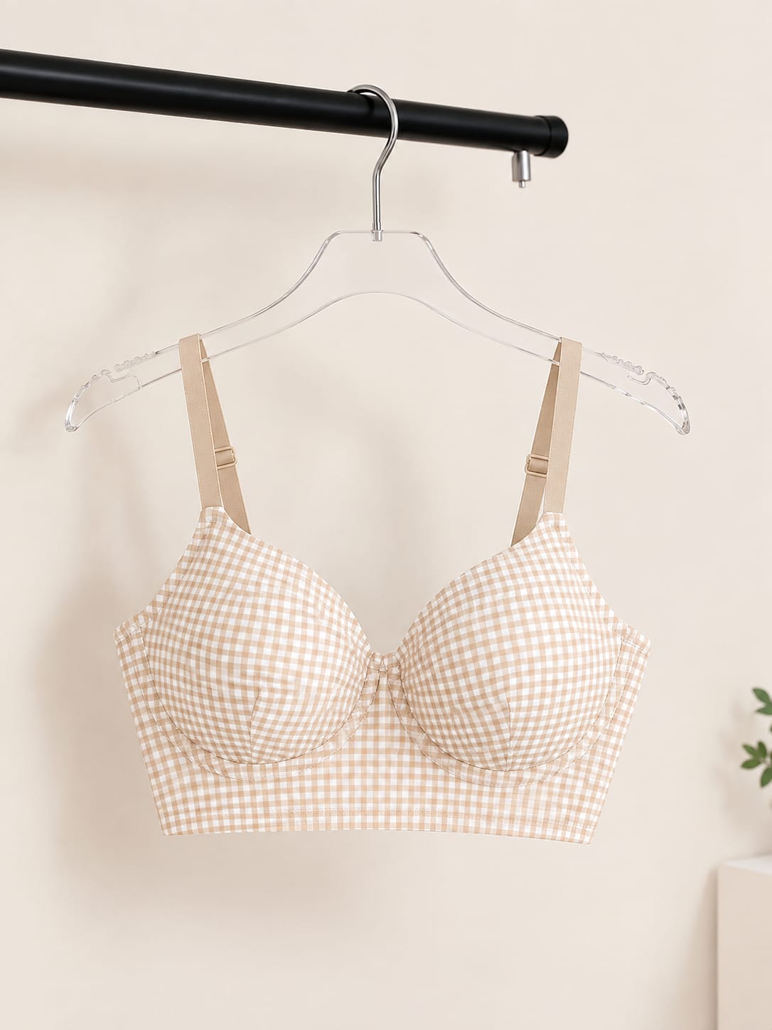 Lightly Padded Soft Fabric Bra Secretinner
