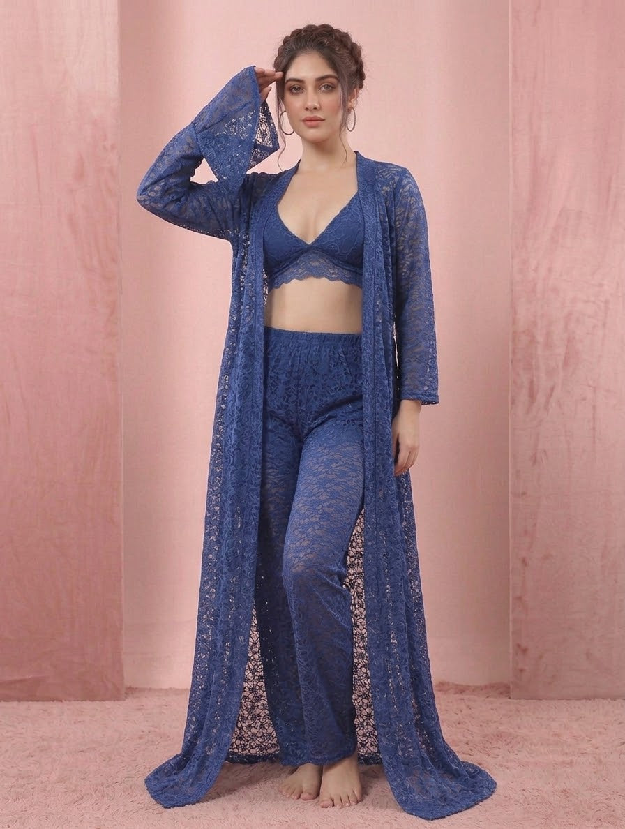 4-Piece Net Nighty Set Secretinner