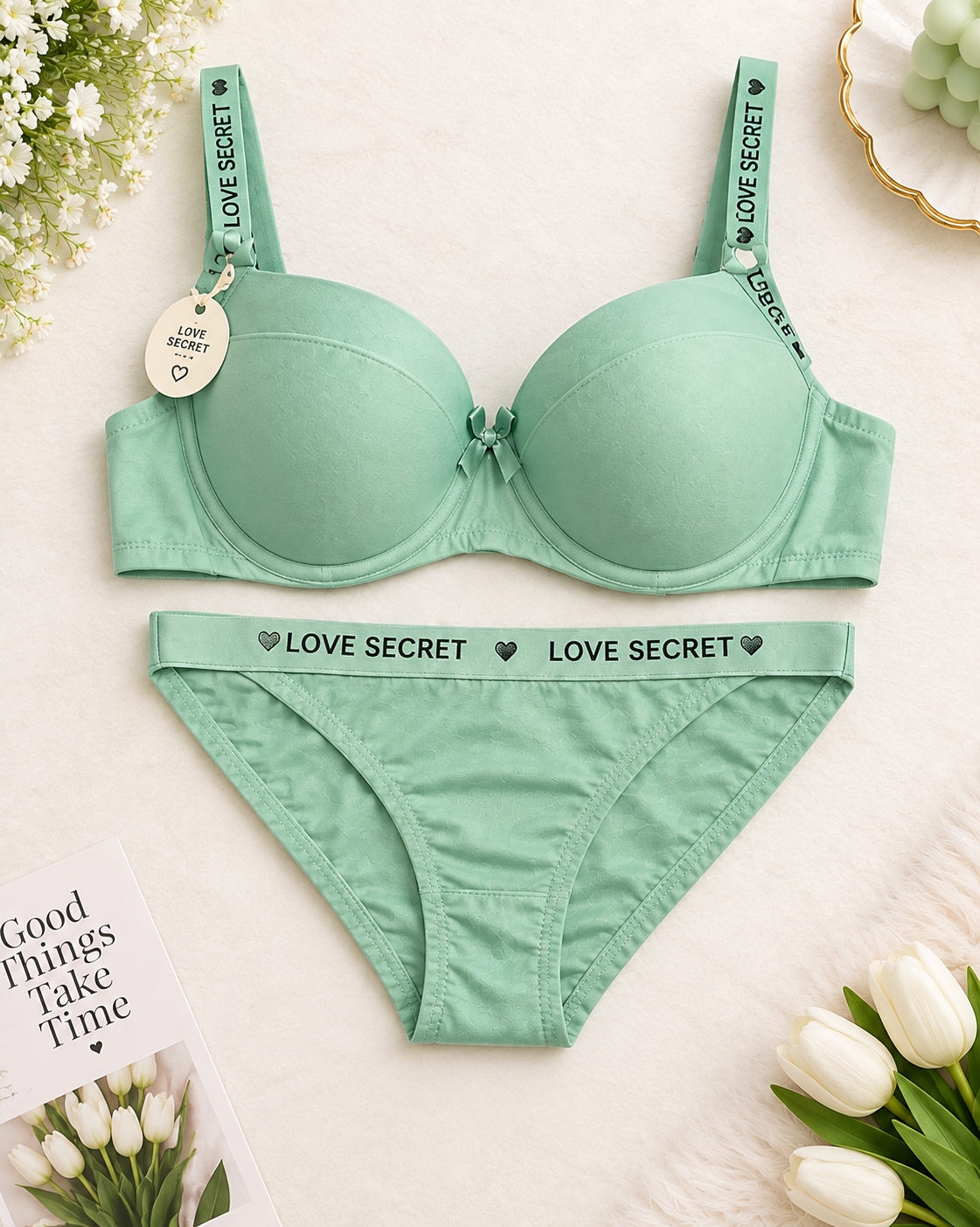 Bra Underwear Set Push-Up Lingerie Secretinner
