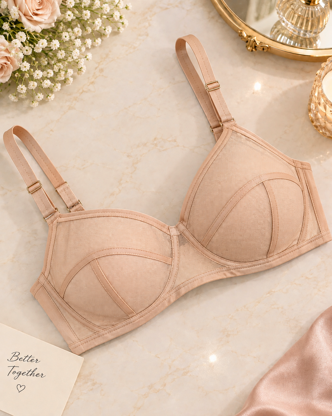 Transparent Bras – Non-Padded & Non-Wired Cotton Secretinner