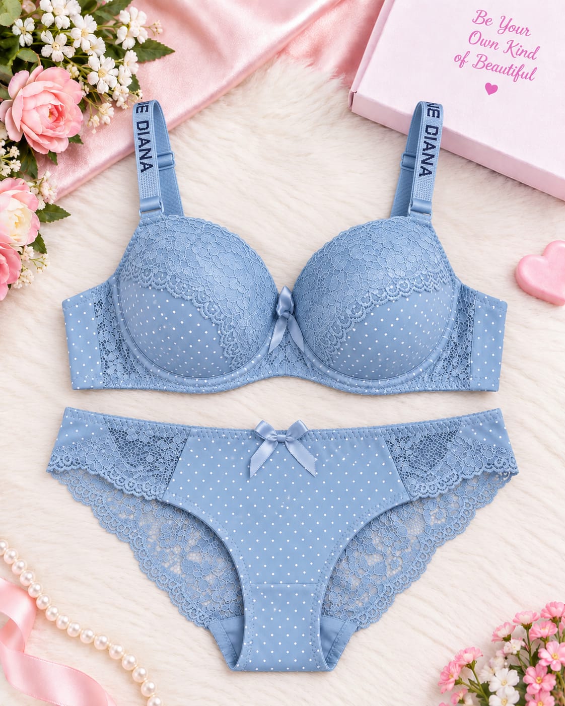 Annie Diana Push-Up Bra Underwear Set Secretinner