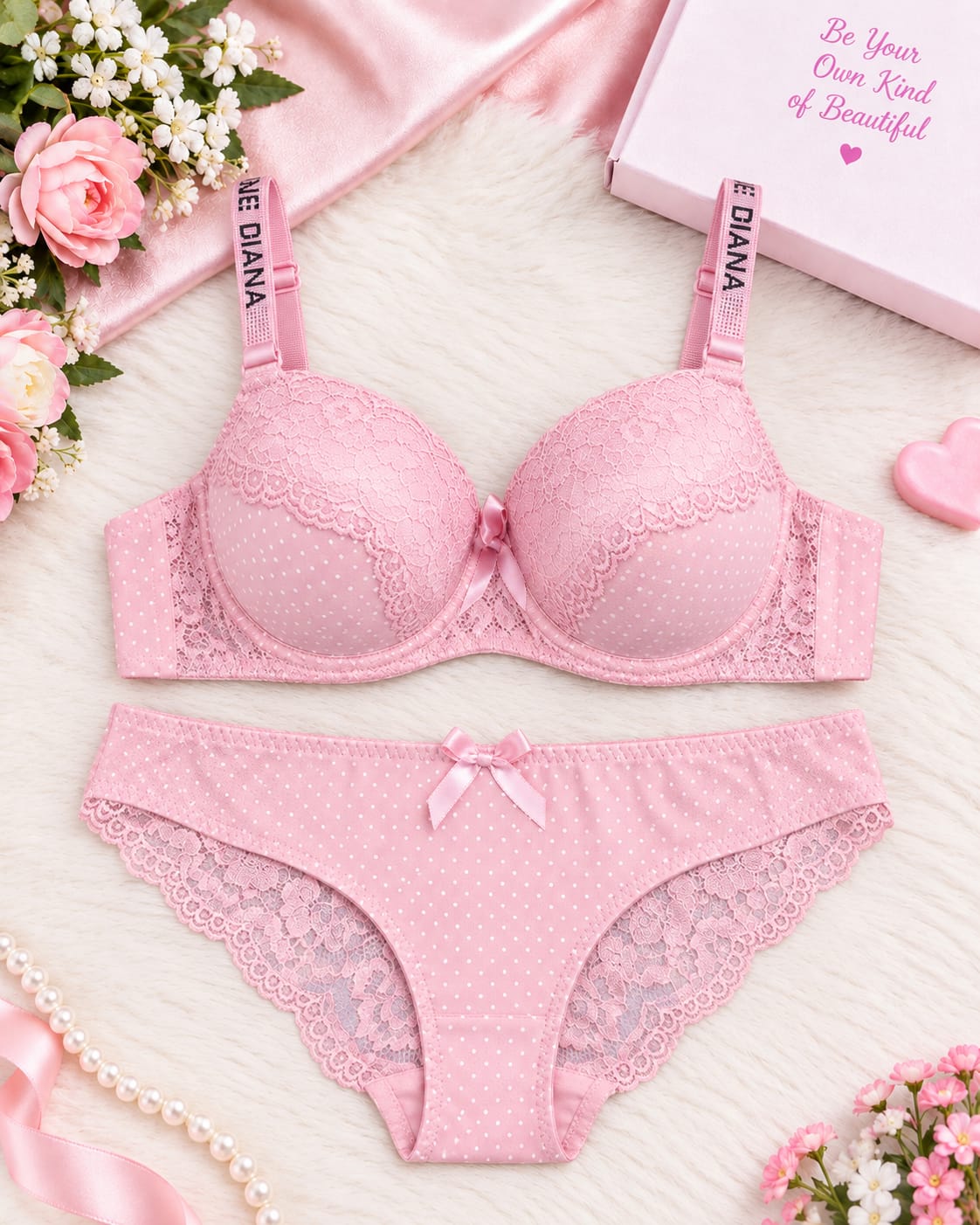 Annie Diana Push-Up Bra Underwear Set Secretinner