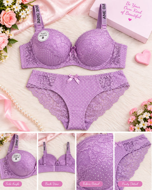 Annie Diana Push-Up Bra Underwear Set Secretinner