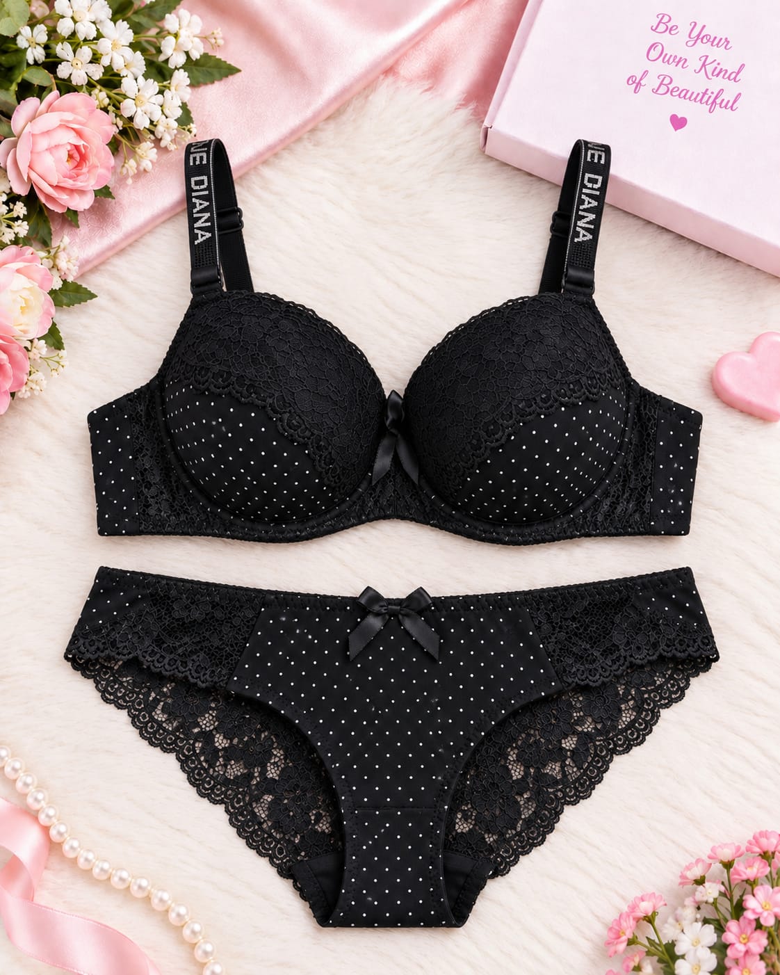 Annie Diana Push-Up Bra Underwear Set Secretinner
