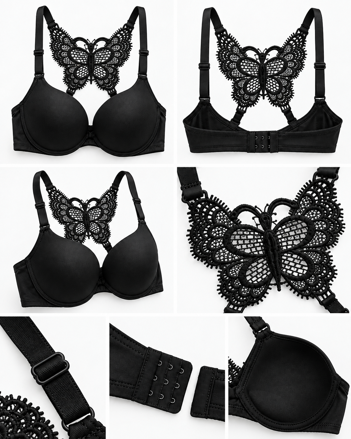 China Imported Front Open, Back Butterfly Set Secretinner