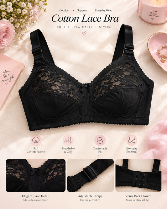 New Style Capri Cotton Half Net Bra Secretinner