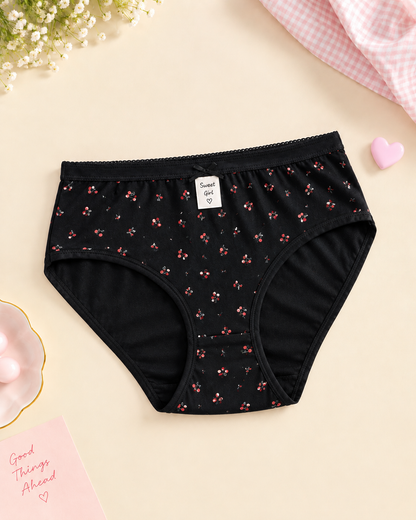 Pack of 4 Women Soft Cotton Plain Panty Secretinner