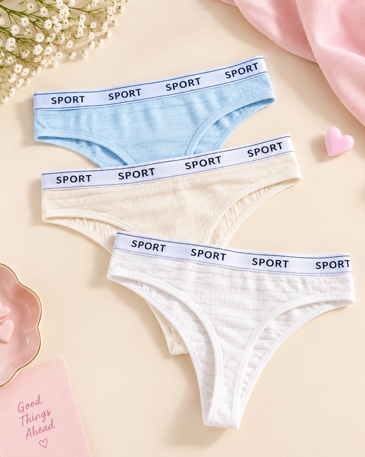 Ladies Cotton Ribbed Panty (T-Style) – Flourish Import (1 Pc) Secretinner