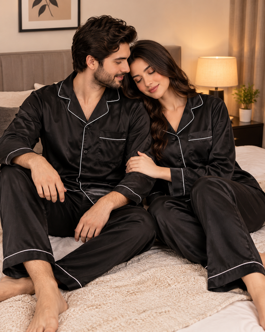 Couple Silk Suit — His & Her Matching Set Secretinner
