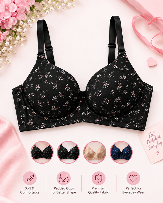 Soft & Stylish Premium Double Padded Bra Secretinner