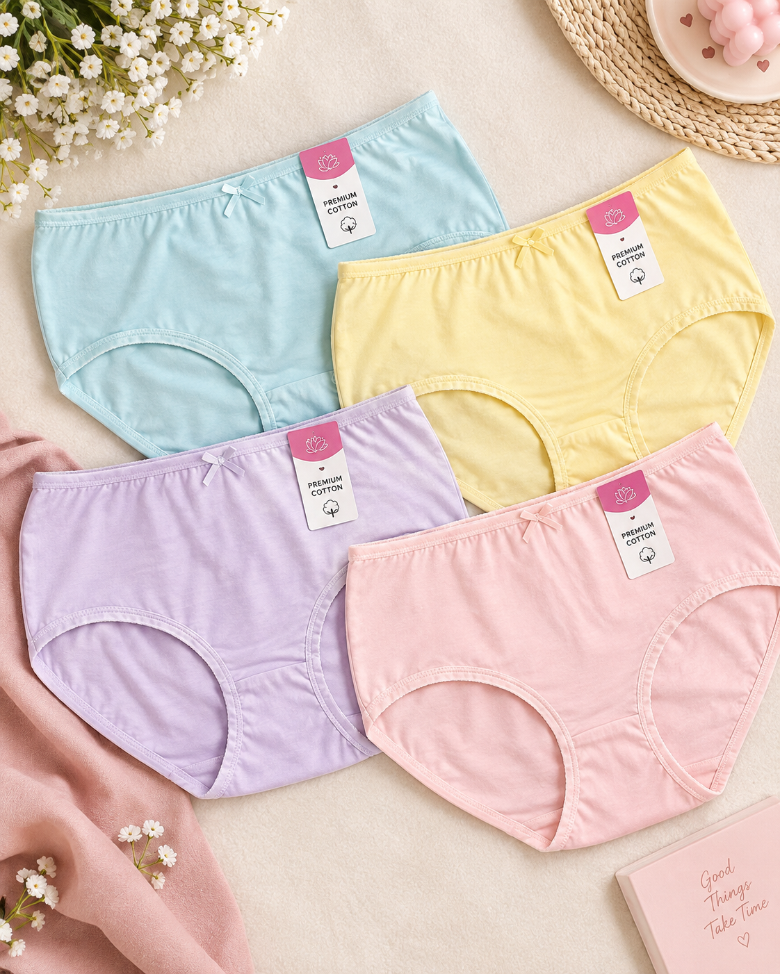 Breathable Cotton for Young Girls Secretinner