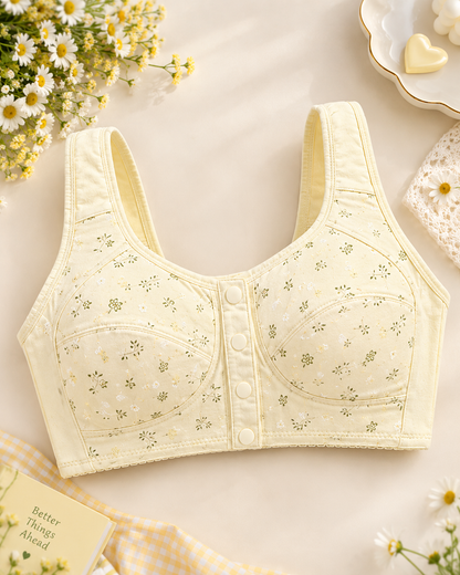 New Anti-Sagging Front Open Cooling Cotton Bra Secretinner