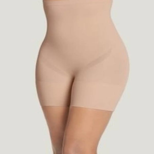 Beige shapewear on a plain background