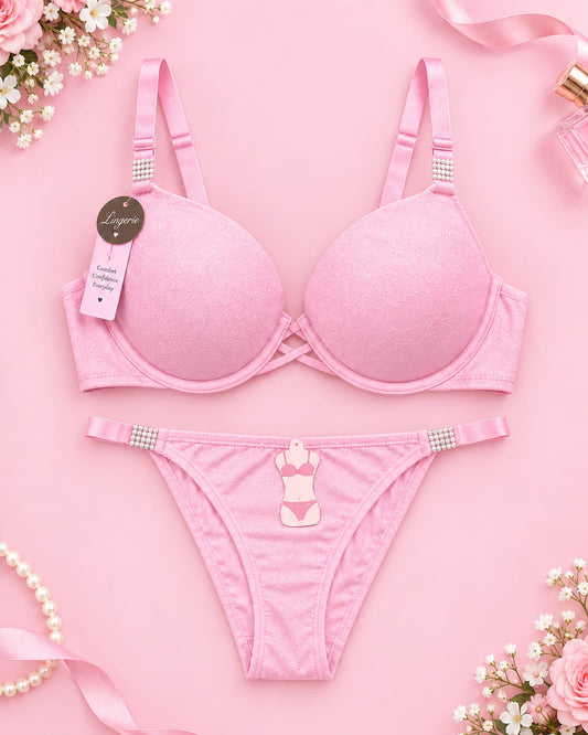 Premium Belle & Breeze luxe bra & panty Chain Set Secretinner