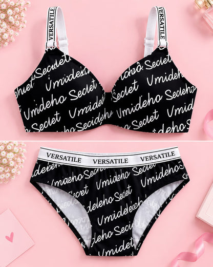 Trendy Alphabet Bra & pant Secretinner