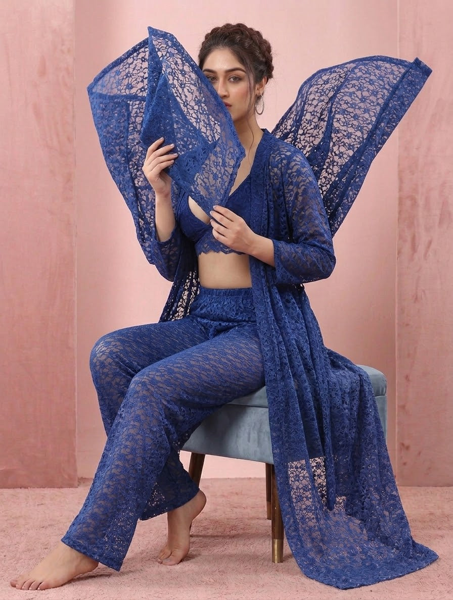 4-Piece Net Nighty Set Secretinner