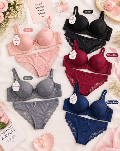 Imported Laced Bra Set For Women Secretinner