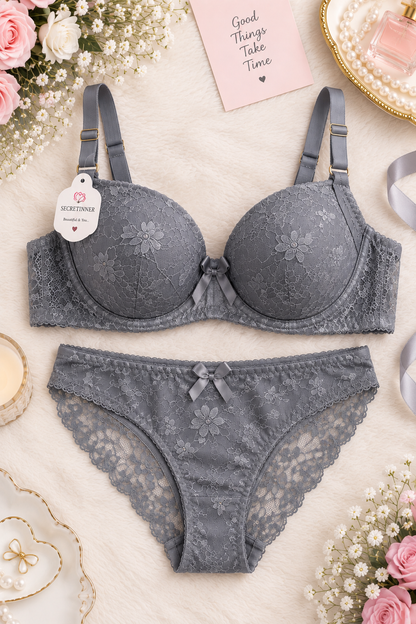 Imported Laced Bra Set For Women Secretinner