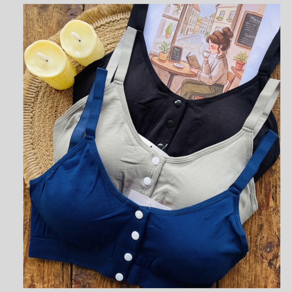 Front Open Padded Nursing Bra