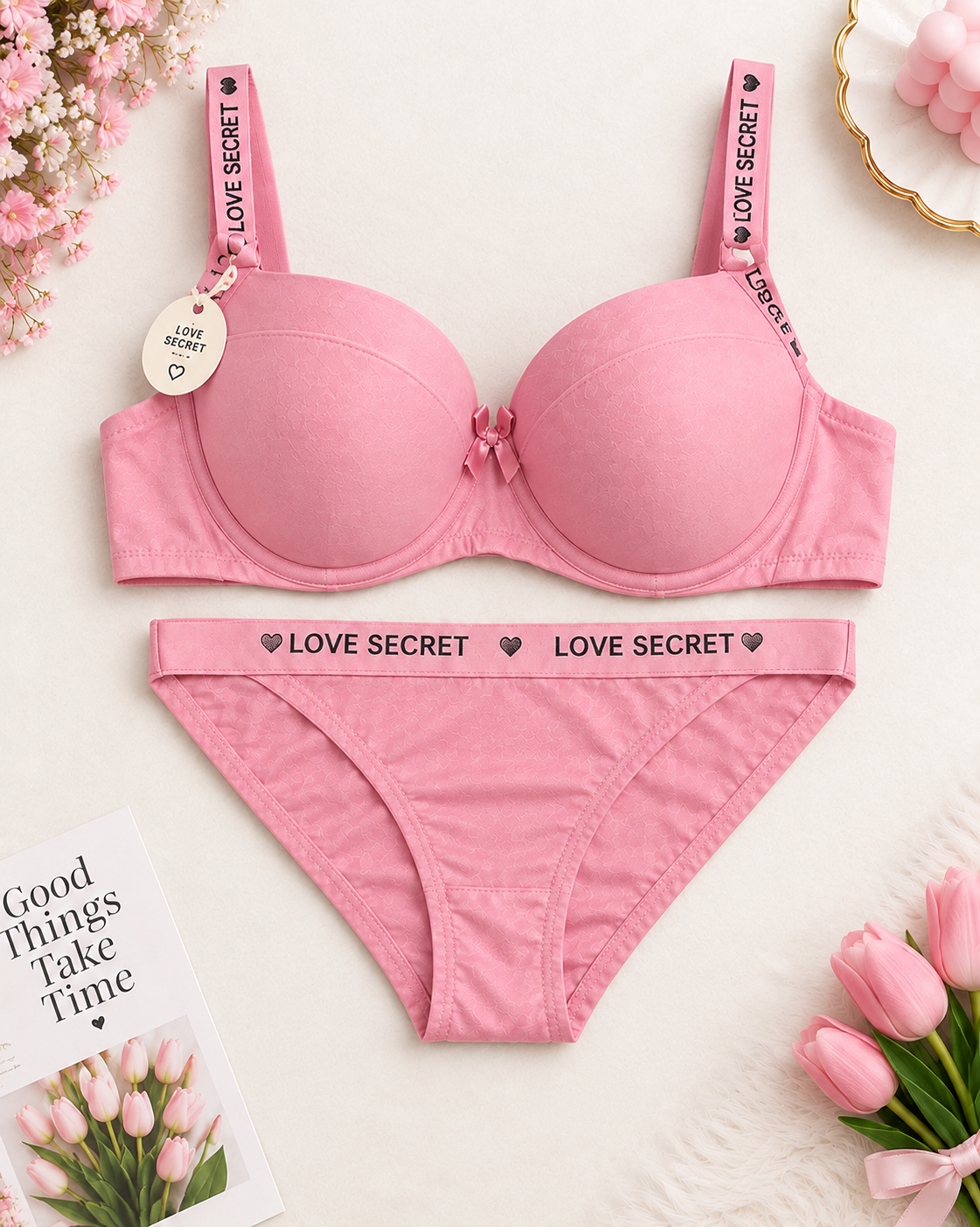 Bra Underwear Set Push-Up Lingerie Secretinner