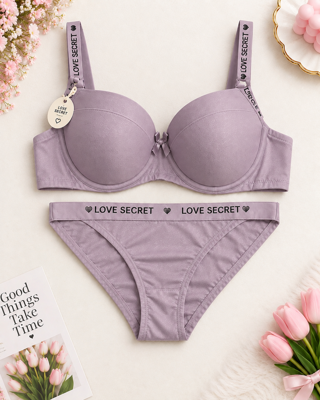 Bra Underwear Set Push-Up Lingerie Secretinner