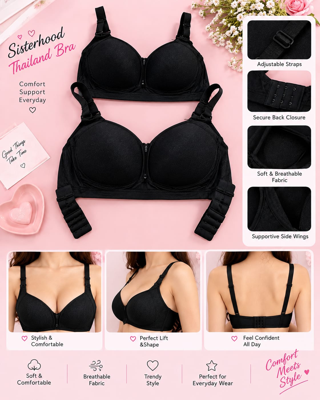Sisterhood Thailand Bra for Women Secretinner