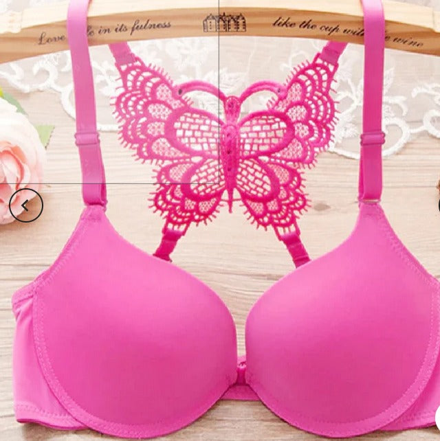 China Imported Front Open, Back Butterfly Bridal Bra Only