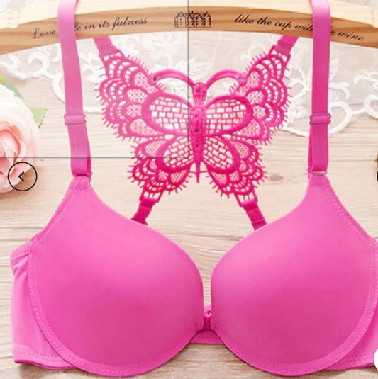 China Imported Front Open, Back Butterfly Bridal Bra Only
