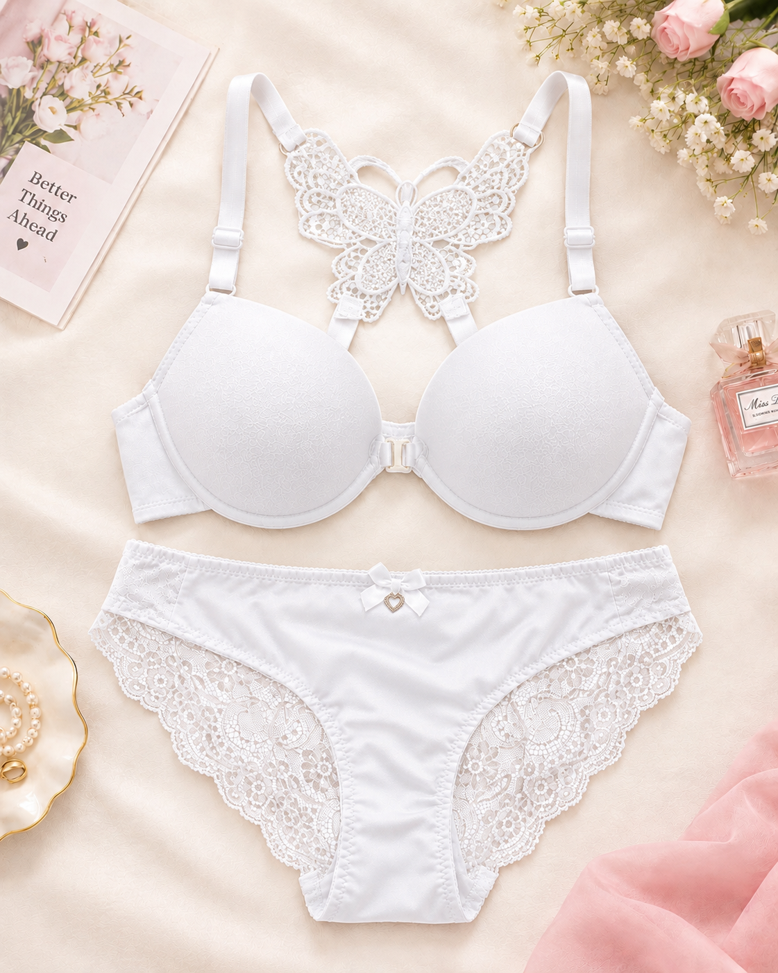 China Imported Front Open, Back Butterfly Set Secretinner