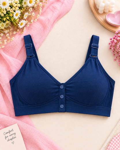 Comfortable Seamless Front Button Nursing Bra Secretinner