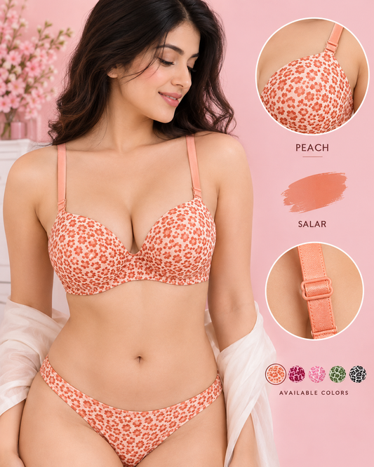 Floral Full Cup T-Shirt Bra Secretinner